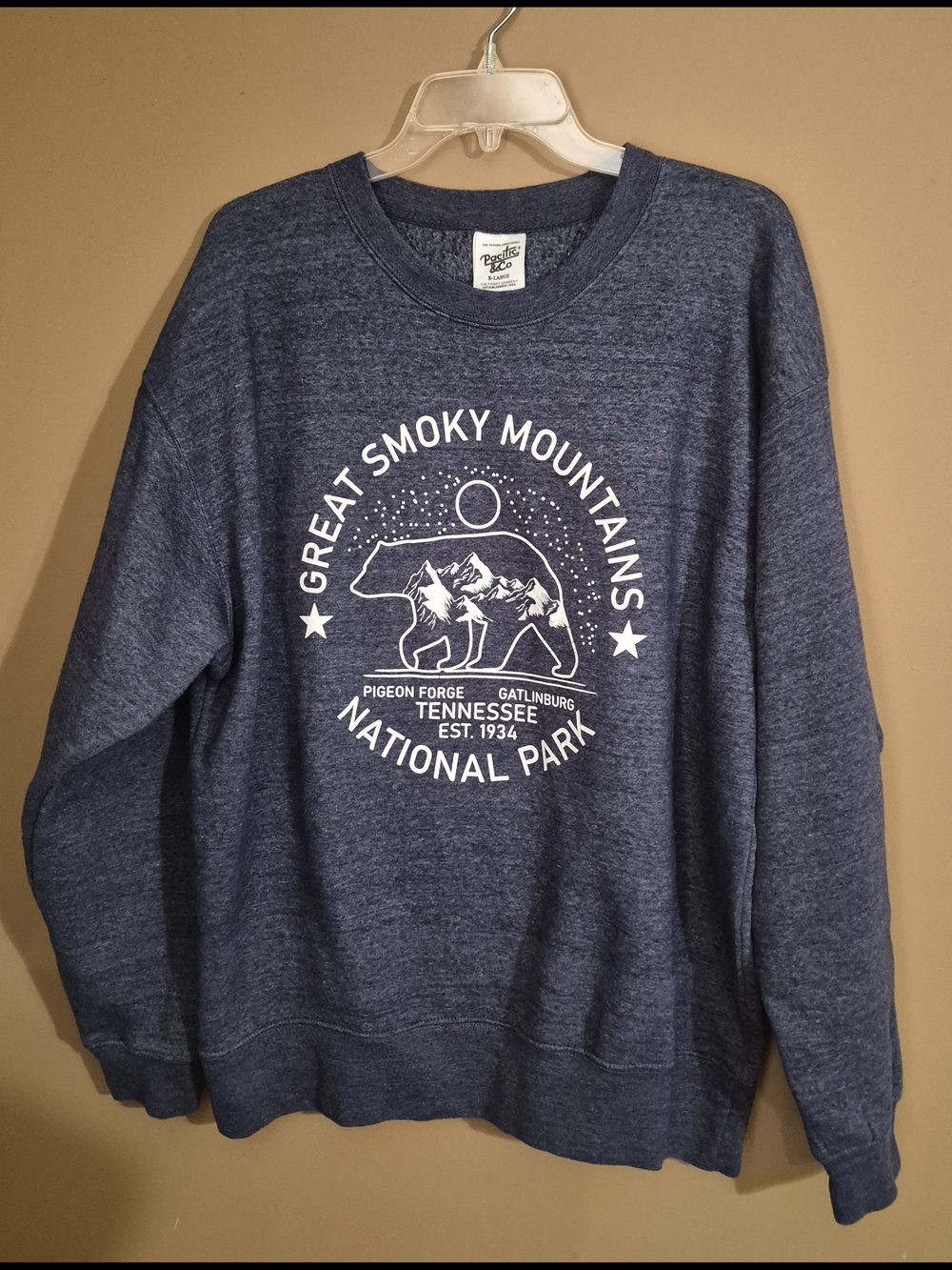 Great Smoky Mountains National Park Blue Crewneck Sweatshirt - Pacific & Company